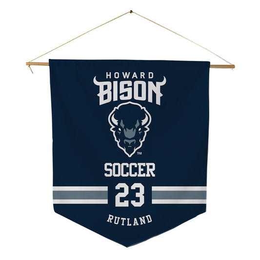 Howard - NCAA Women's Soccer : Alauna Rutland - Pennant - 18" x 21"-0