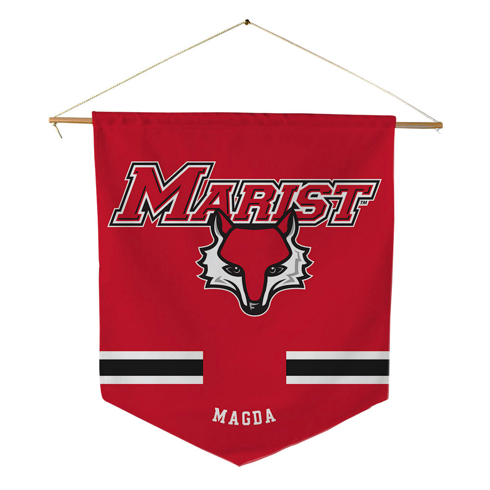 Marist - NCAA Men's Swimming & Diving : Dylan Magda - Pennant - 18" x 21"-0