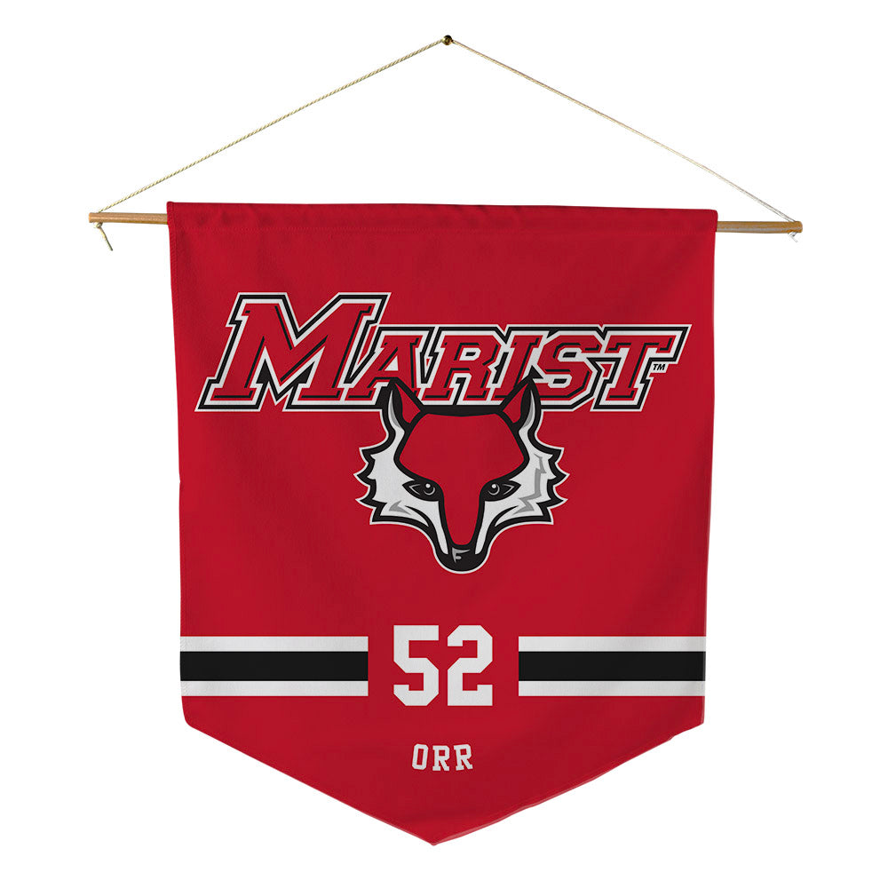 Marist - NCAA Baseball : Riley Orr - Pennant - 18" x 21"-0