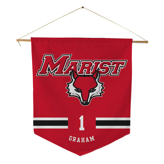 Marist - NCAA Men's Basketball : Jack Graham - Pennant - 18" x 21"-0