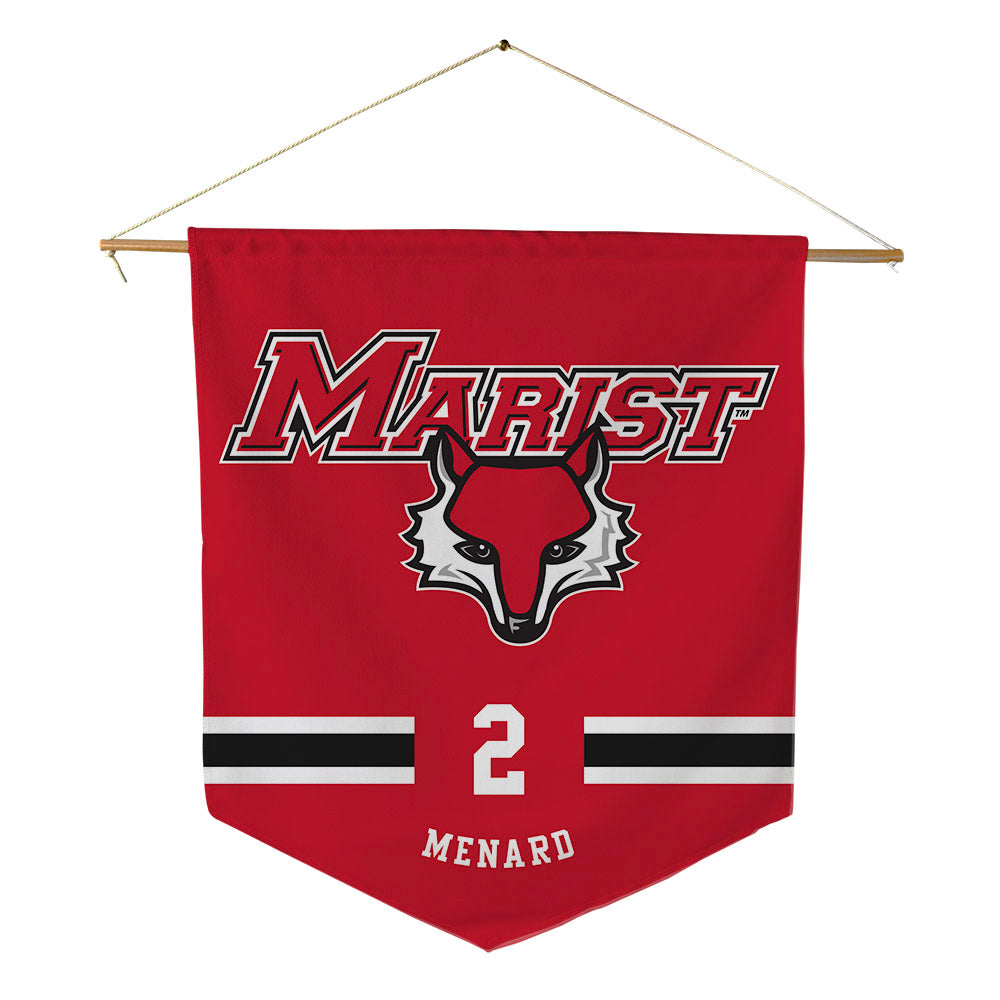 Marist - NCAA Men's Basketball : Justin Menard - Pennant - 18" x 21"-0