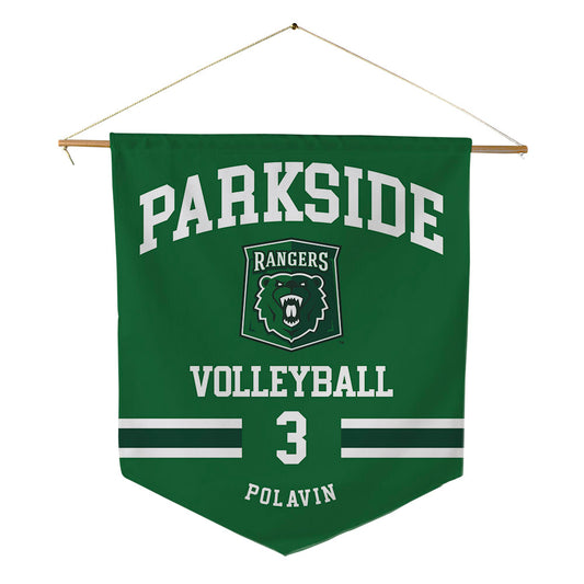 UW Parkside - NCAA Women's Volleyball : Avary Polavin - Pennant - 18" x 21"-0