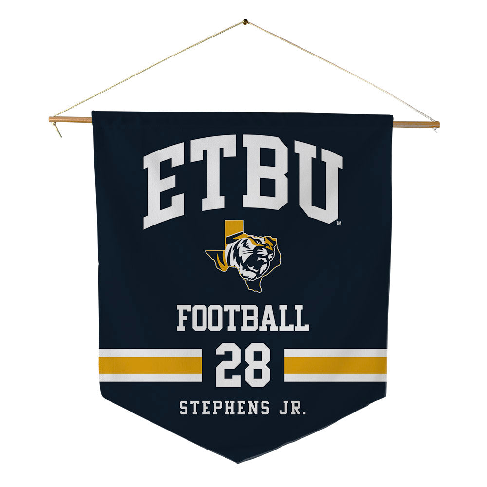 ETBU - NCAA Football : Marc Stephens Jr. - Pennant - 18" x 21"-0