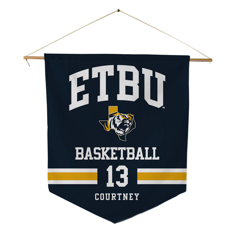 ETBU - NCAA Men's Basketball : Kyler Courtney - Pennant - 18" x 21"-0