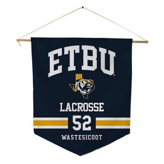 ETBU - NCAA Men's Lacrosse : Ryder Wastesicoot - Pennant - 18" x 21"-0