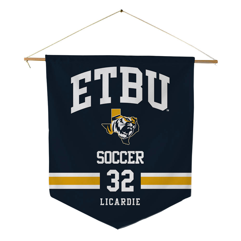 ETBU - NCAA Women's Soccer : Sofia Licardie - Pennant - 18" x 21"-0
