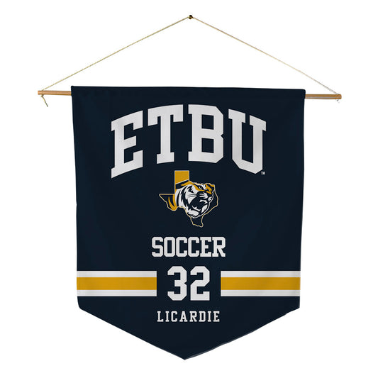 ETBU - NCAA Women's Soccer : Sofia Licardie - Pennant - 18" x 21"-0