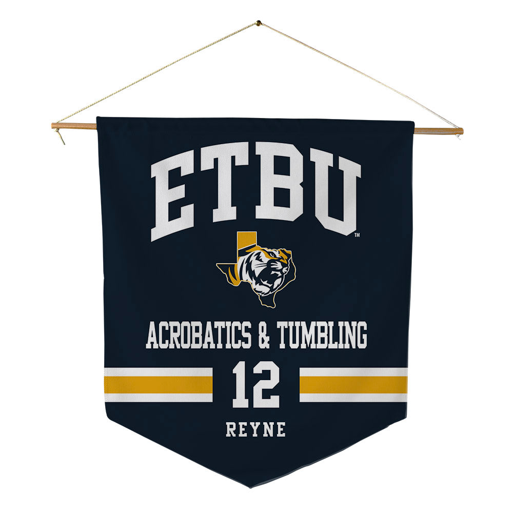 ETBU - NCAA Acrobatics & Tumbling : Kera Reyne - Pennant - 18" x 21"-0