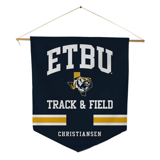 ETBU - NCAA Women's Track & Field : Hannah Christiansen - Pennant - 18" x 21"-0