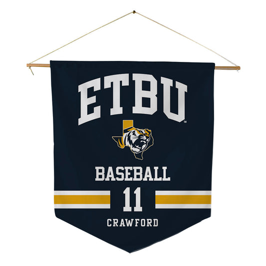 ETBU - NCAA Baseball : Chance Crawford - Pennant - 18" x 21"-0