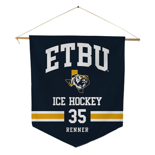 ETBU - NCAA Men's Ice Hockey : Andrew Renner - Pennant - 18" x 21"-0
