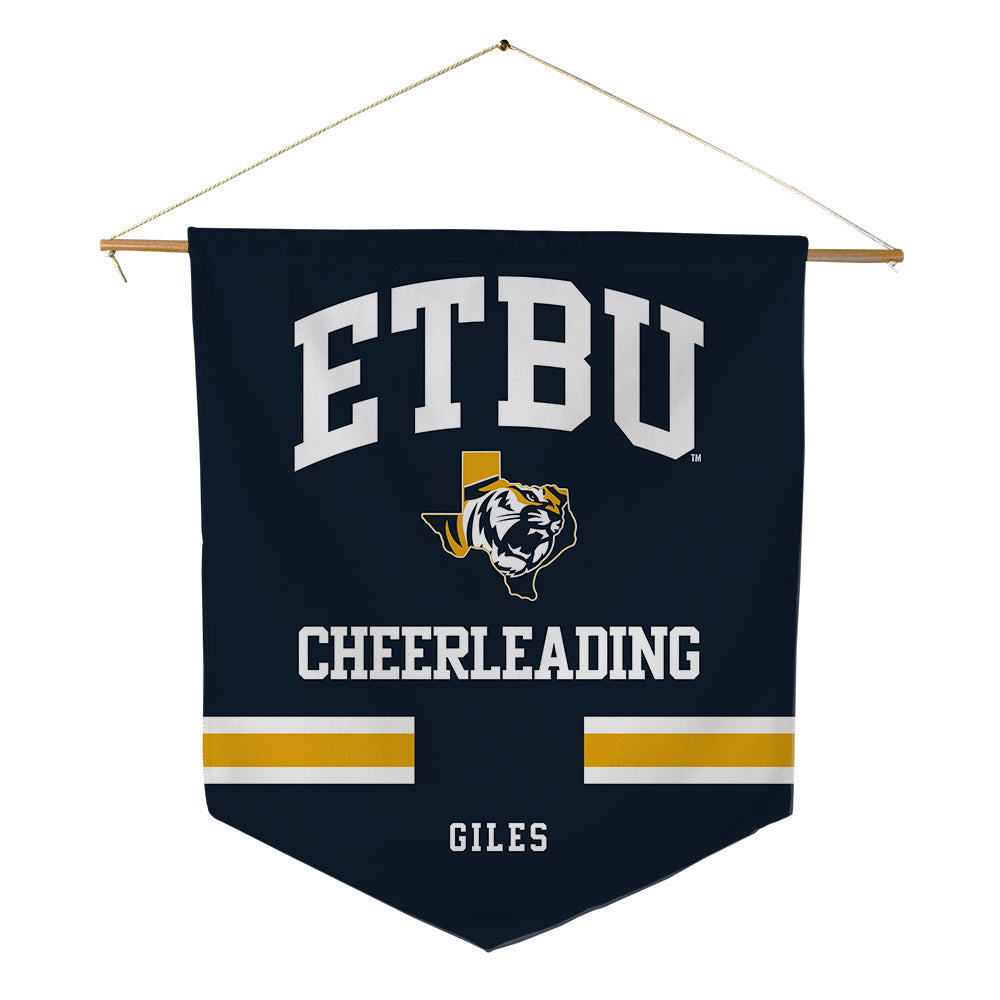 ETBU - NCAA Cheerleading : blair Giles - Pennant - 18" x 21"-0