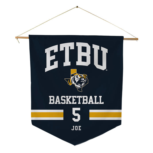 ETBU - NCAA Men's Basketball : Joshua Joe - Pennant - 18" x 21"-0