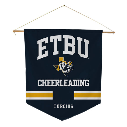 ETBU - NCAA Cheerleading : Ava Turcios - Pennant - 18" x 21"-0