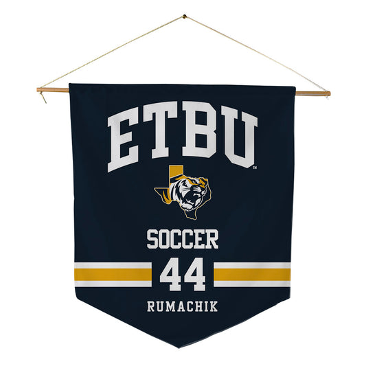ETBU - NCAA Women's Soccer : Maddie Rumachik - Pennant - 18" x 21"-0