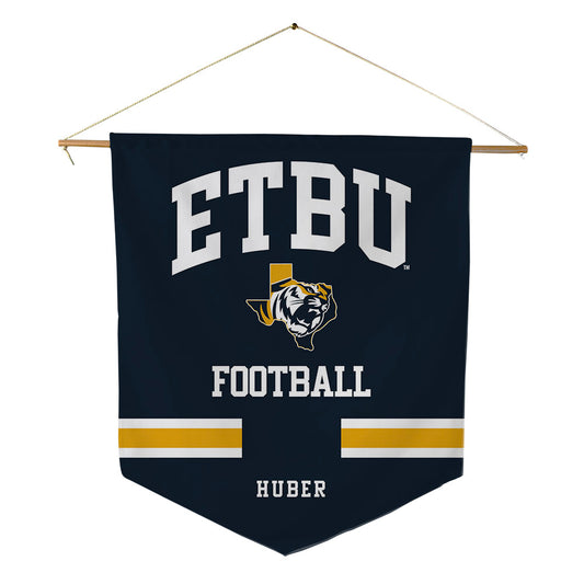 ETBU - NCAA Football : Brayden Huber - Pennant - 18" x 21"-0