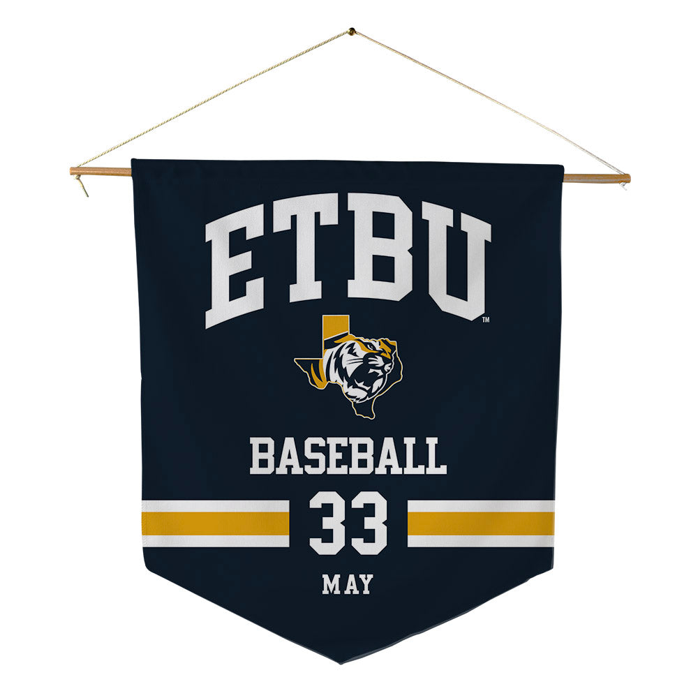 ETBU - NCAA Baseball : Carter May - Pennant - 18" x 21"-0