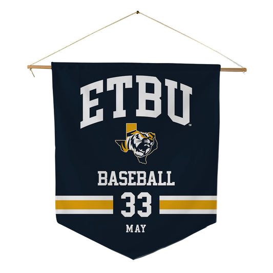 ETBU - NCAA Baseball : Carter May - Pennant - 18" x 21"-0