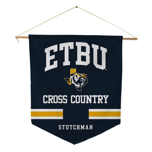 ETBU - NCAA Men's Cross Country : Jagger Stutchman - Pennant - 18" x 21"-0