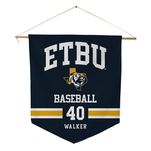 ETBU - NCAA Baseball : Gavin Walker - Pennant - 18" x 21"-0