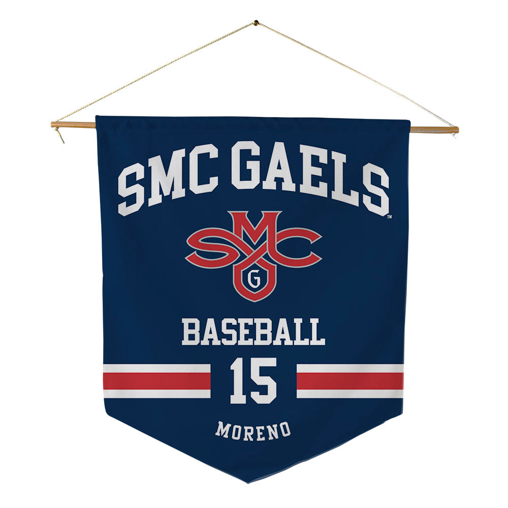 SMC - NCAA Baseball : Joseph Moreno - Pennant - 18" x 21"-0