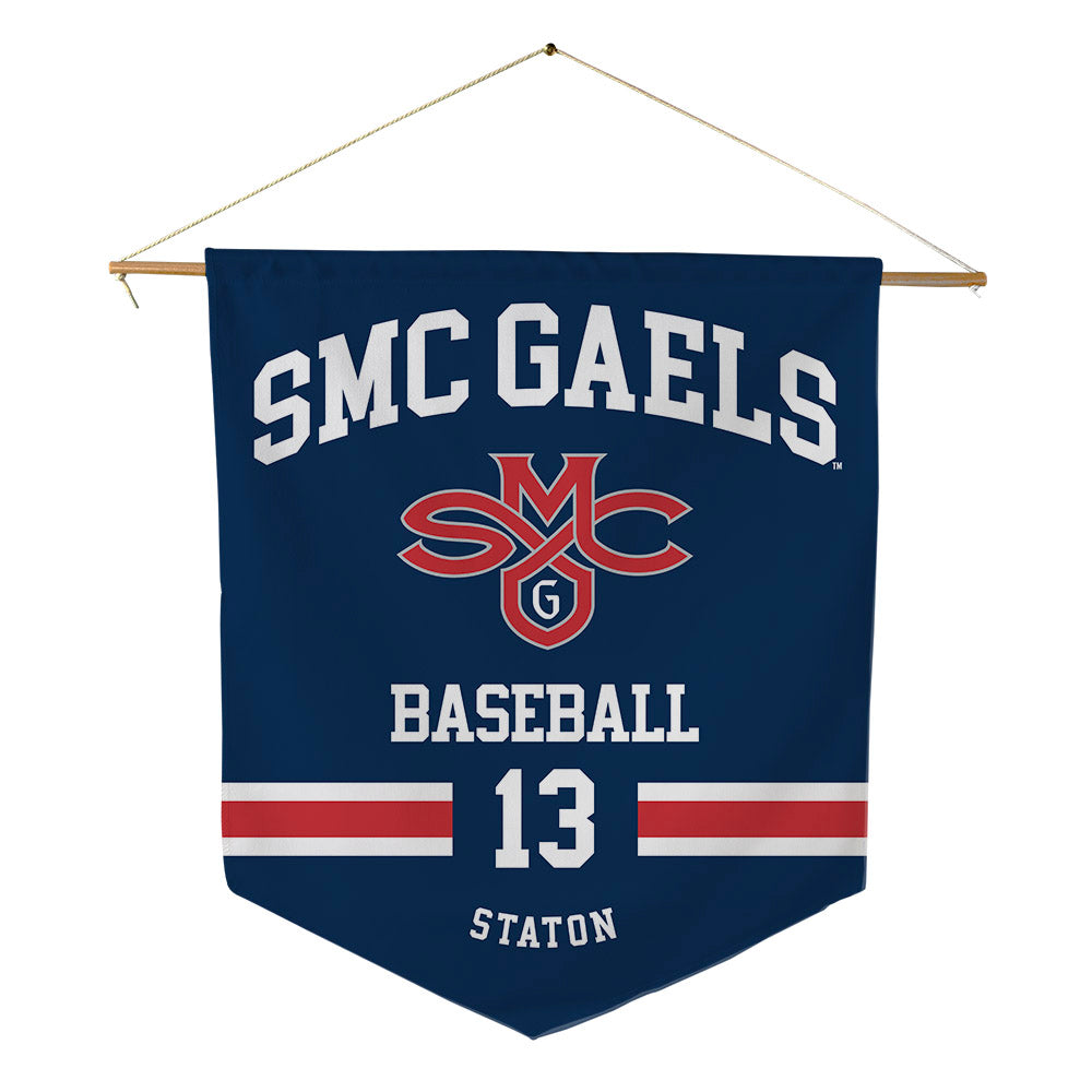 SMC - NCAA Baseball : Cam Staton - Pennant - 18" x 21"-0