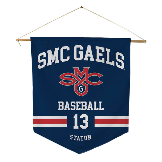 SMC - NCAA Baseball : Cam Staton - Pennant - 18" x 21"-0