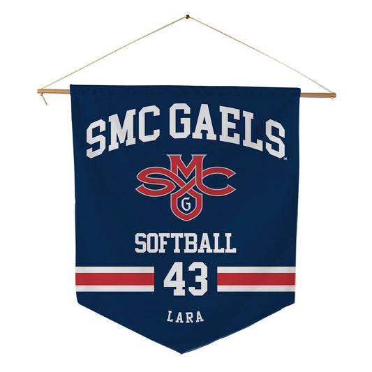 SMC - NCAA Softball : Camille Lara - Pennant - 18" x 21"-0