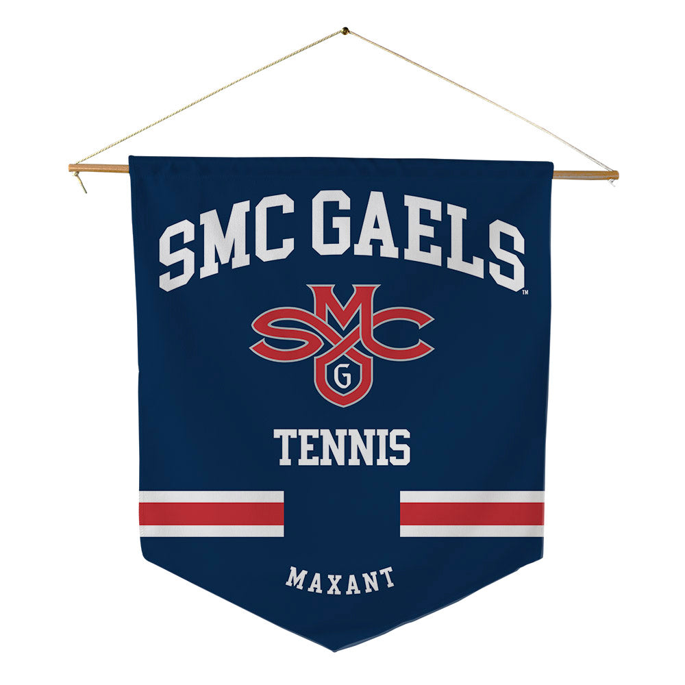 SMC - NCAA Men's Tennis : Bastien Maxant - Pennant - 18" x 21"-0