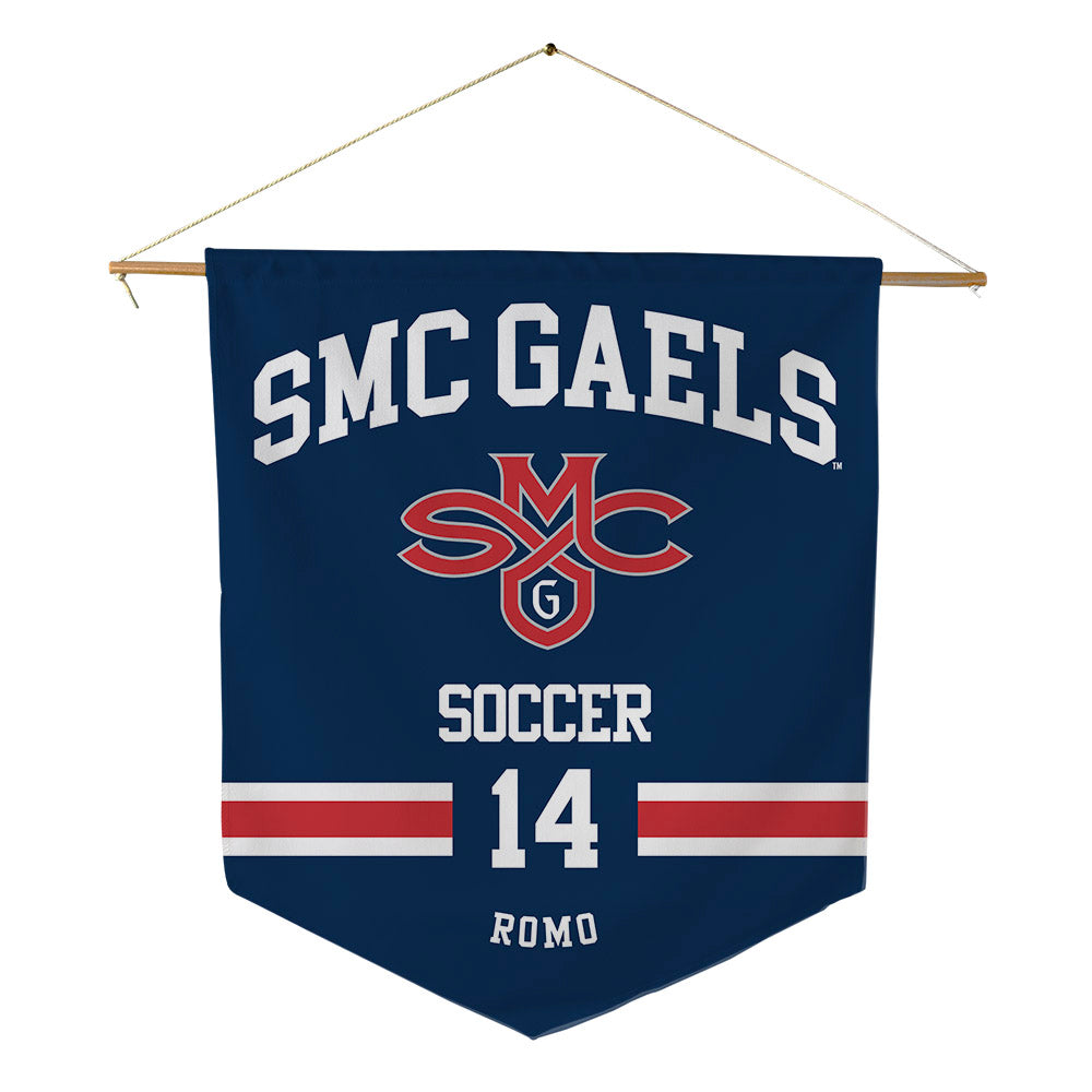 SMC - NCAA Women's Soccer : Micaela Romo - Pennant - 18" x 21"-0