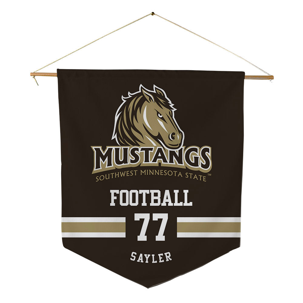 SMSU - NCAA Football : Nathan Sayler - Pennant - 18" x 21"-0