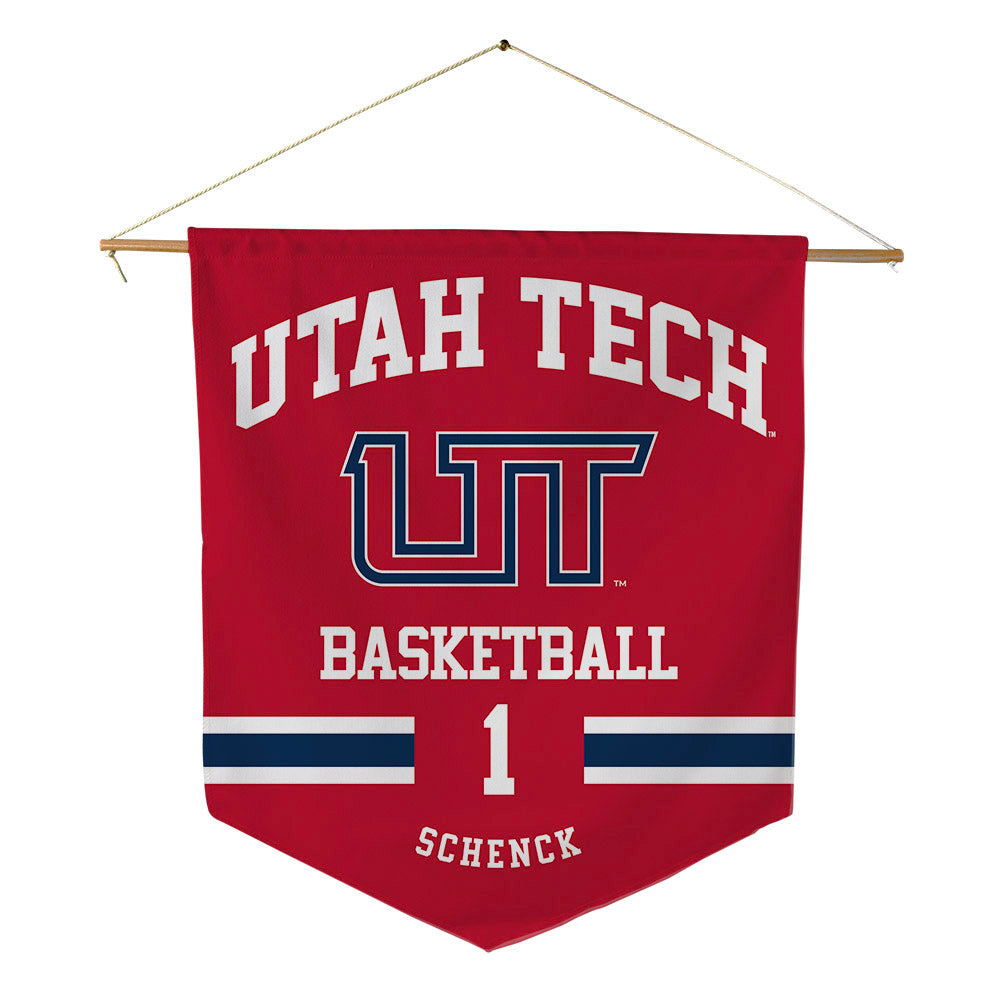 Utah Tech - NCAA Men's Basketball : Hunter Schenck - Pennant - 18" x 21"-0