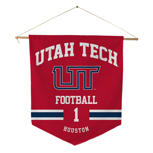 Utah Tech - NCAA Football : Justin Houston - Pennant - 18" x 21"-0