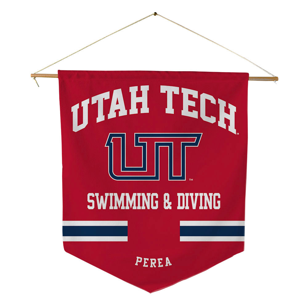 Utah Tech - NCAA Women's Swimming & Diving : Makaela Perea - Pennant - 18" x 21"-0