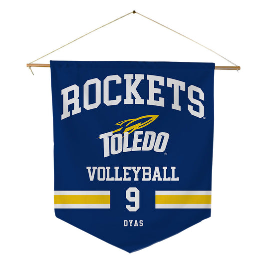 Toledo - NCAA Women's Volleyball : Audrey Dyas - Pennant - 18" x 21"-0