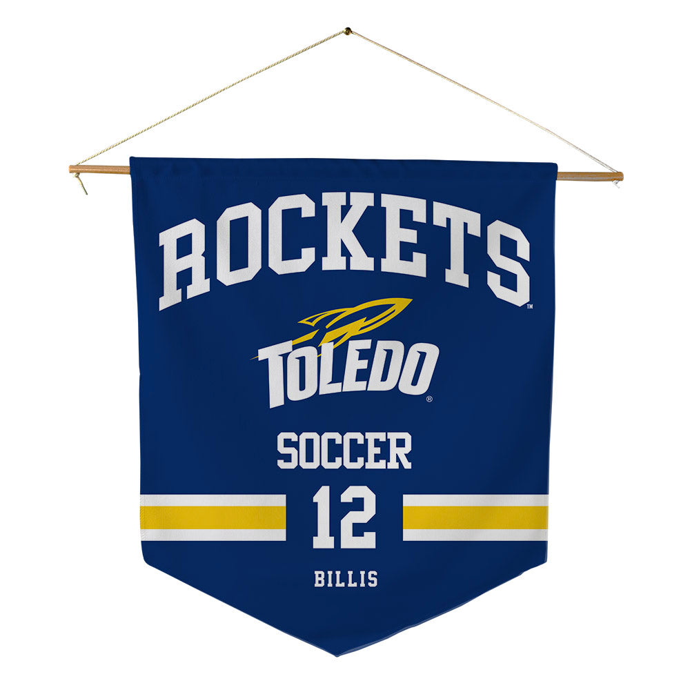Toledo - NCAA Women's Soccer : Keira Billis - Pennant - 18" x 21"-0