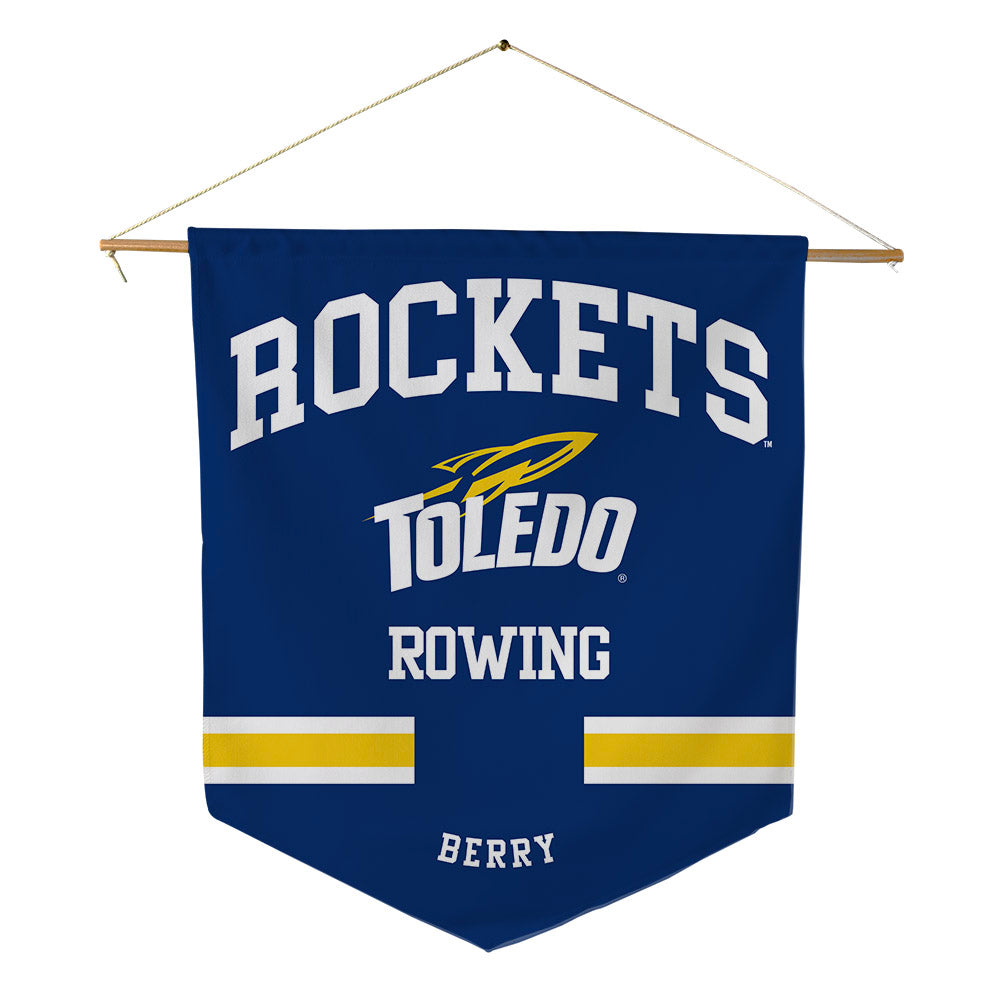 Toledo - NCAA Women's Rowing : Ella Berry - Pennant - 18" x 21"-0