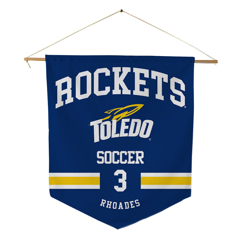 Toledo - NCAA Women's Soccer : Emma Rhoades - Pennant - 18" x 21"-0