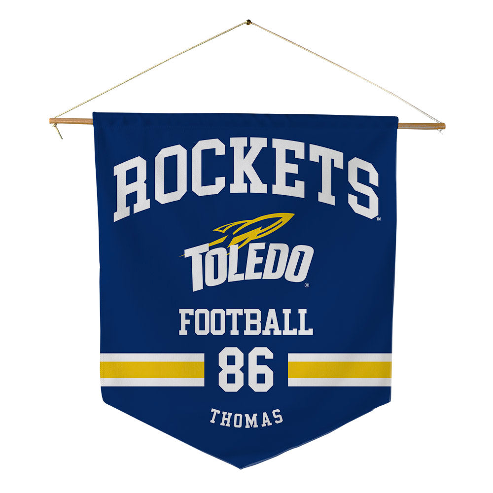 Toledo - NCAA Football : Donivon Thomas - Pennant - 18" x 21"-0