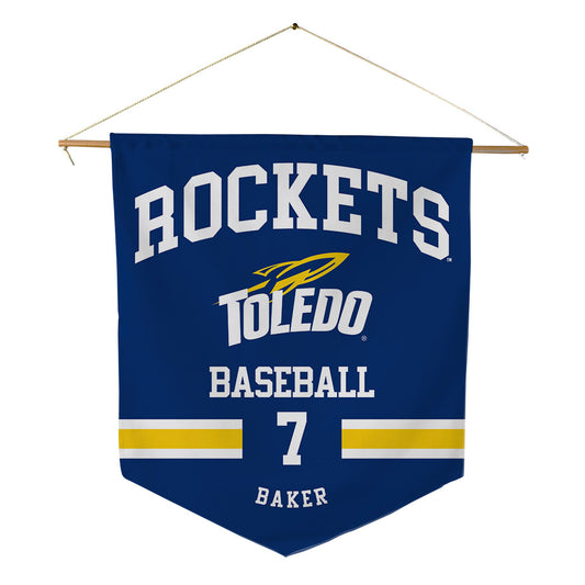 Toledo - NCAA Baseball : Cade Baker - Pennant - 18" x 21"-0