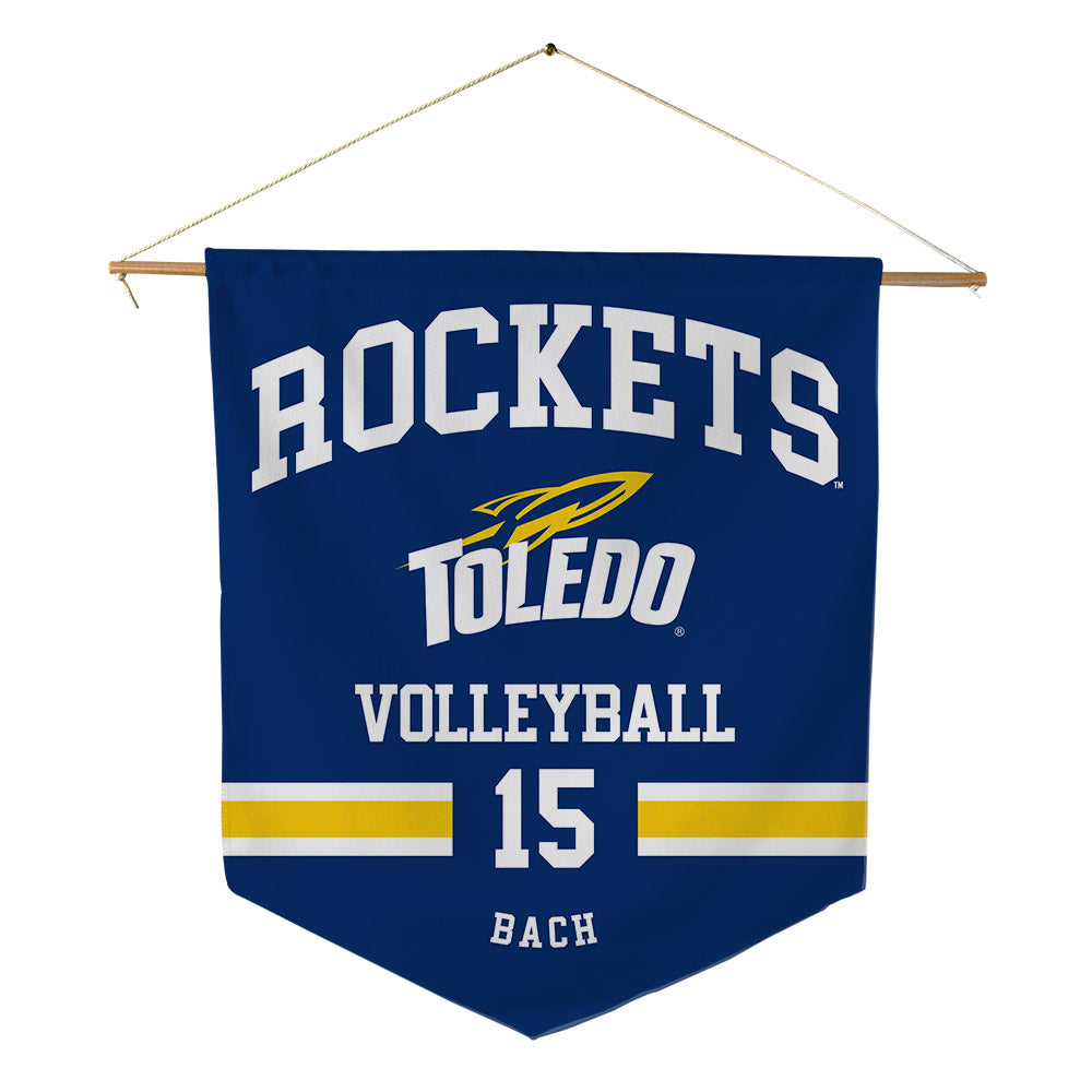Toledo - NCAA Women's Volleyball : Maddy Bach - Pennant - 18" x 21"-0