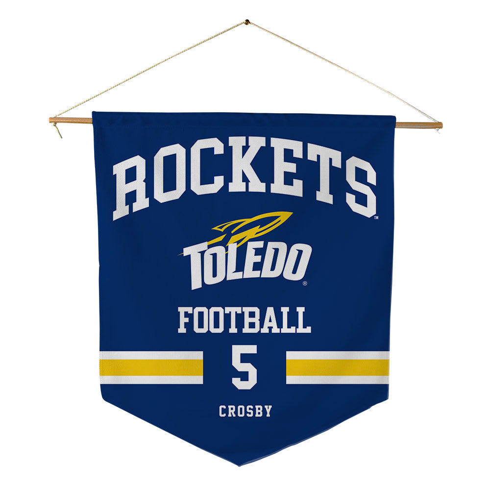 Toledo - NCAA Football : Terrell Crosby - Pennant - 18" x 21"-0