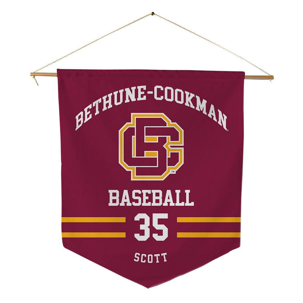 Bethune - NCAA Baseball : Caleb Scott - Pennant - 18" x 21"-0