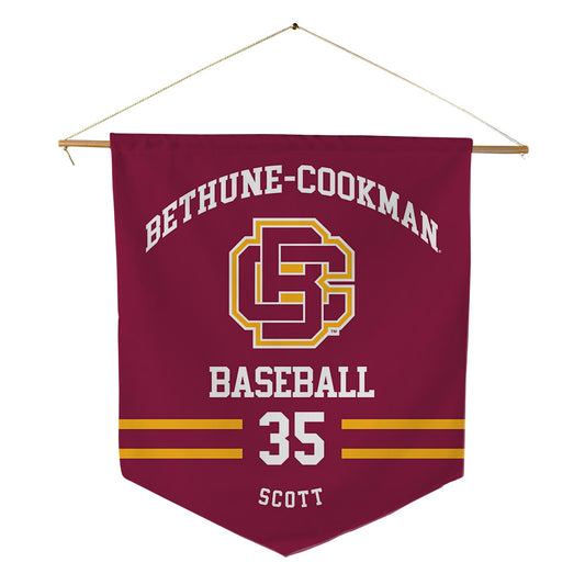 Bethune - NCAA Baseball : Caleb Scott - Pennant - 18" x 21"-0