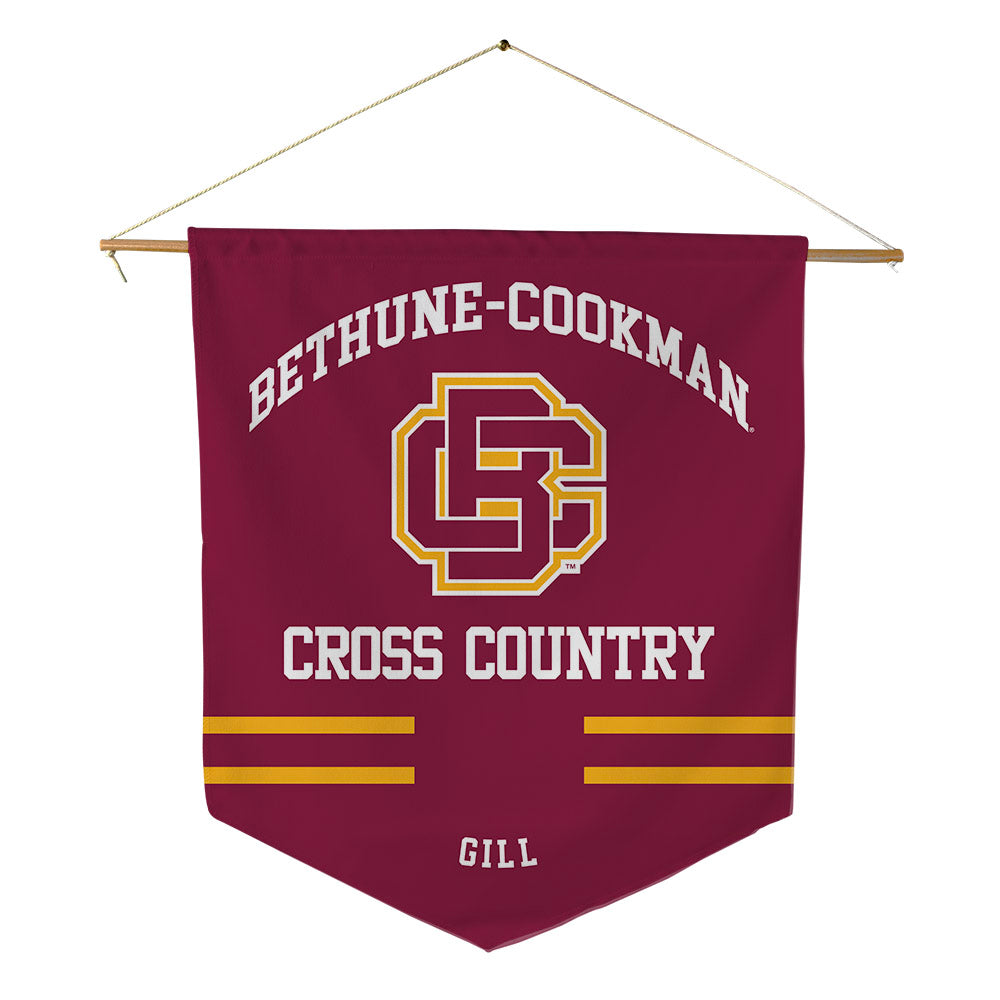Bethune - NCAA Men's Cross Country : Dashon Gill - Pennant - 18" x 21"-0