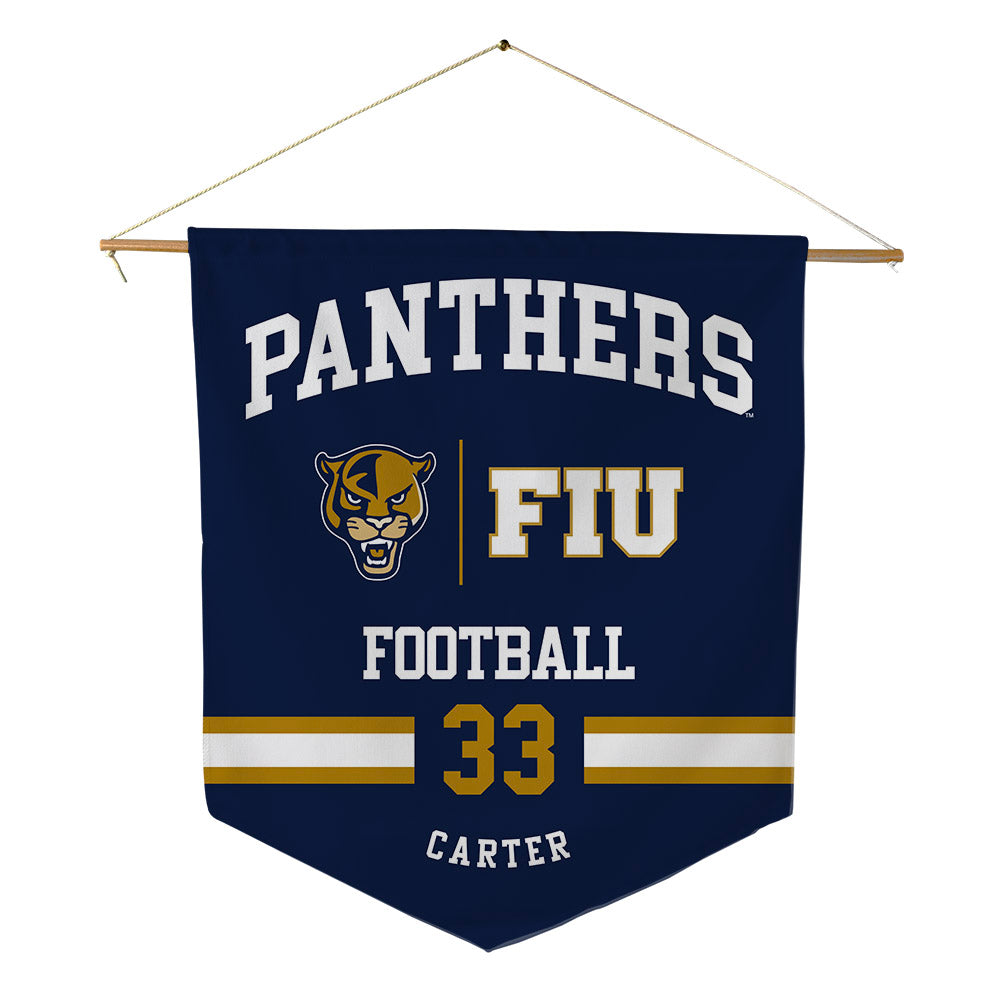 FIU - NCAA Football : Nasir Carter - Pennant - 18" x 21"-0