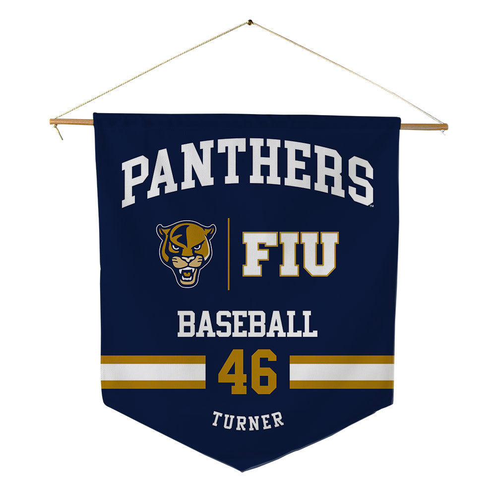 FIU - NCAA Baseball : Bryce Turner - Pennant - 18" x 21"-0