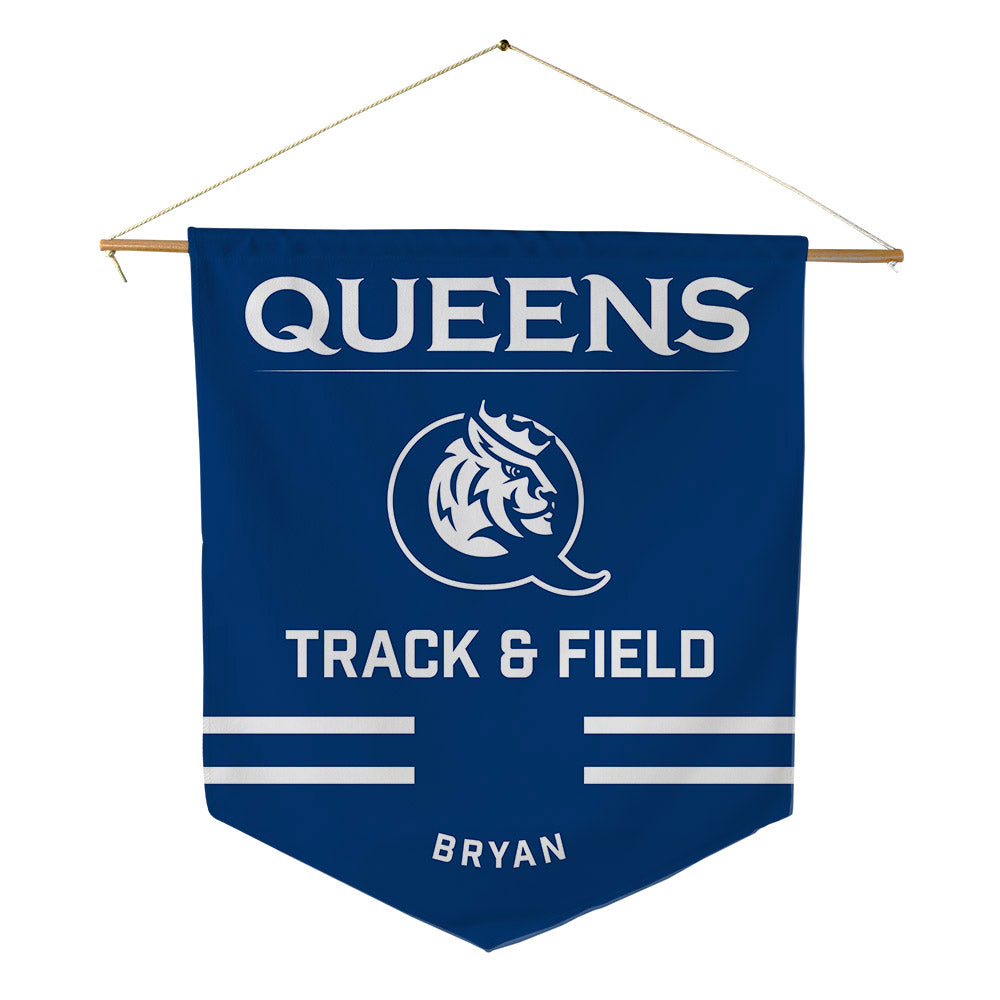 Queens - NCAA Men's Track & Field : Ethan Bryan - Pennant - 18" x 21"-0