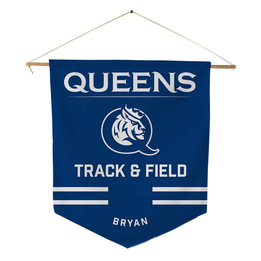 Queens - NCAA Men's Track & Field : Ethan Bryan - Pennant - 18" x 21"-0