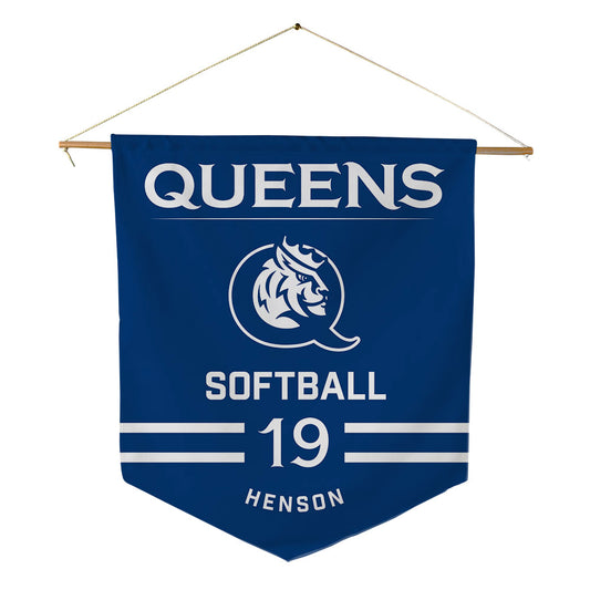 Queens - NCAA Softball : Lindsay Henson - Pennant - 18" x 21"-0